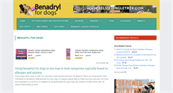 Desktop Screenshot of benadrylfordogs.info