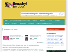 Tablet Screenshot of benadrylfordogs.info